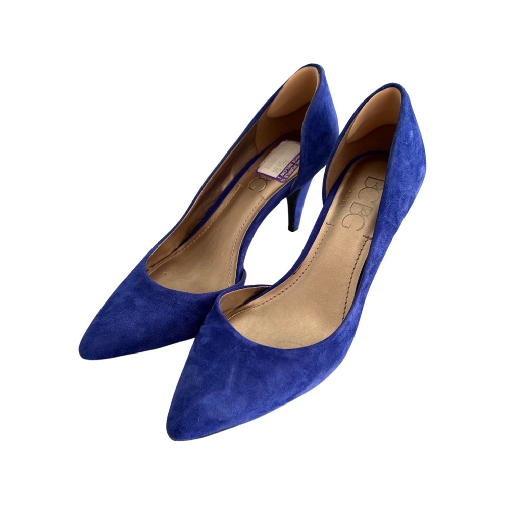 BCBG Suede Blue heels